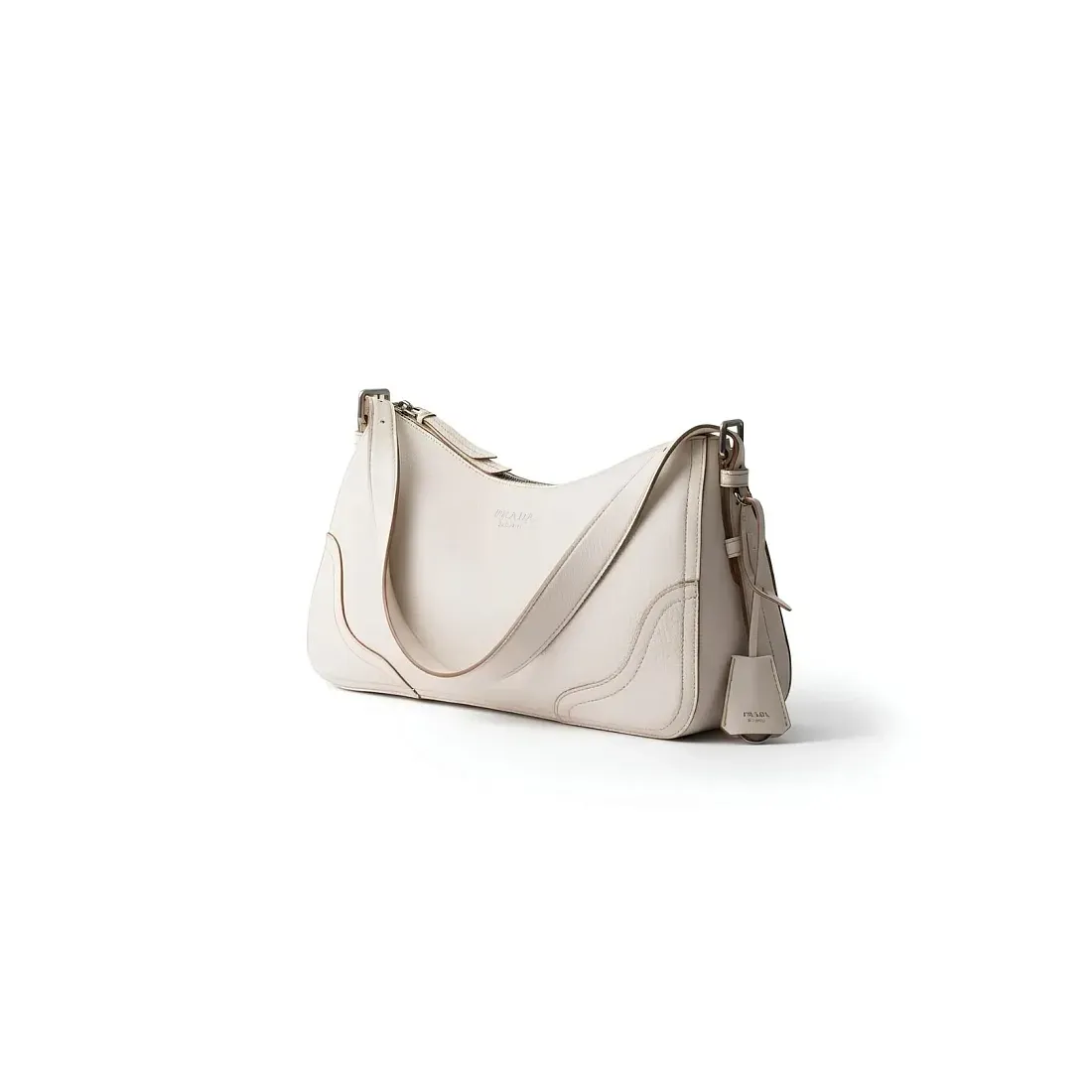 Prada Большая сумка Aimee Chalk White - фото 4