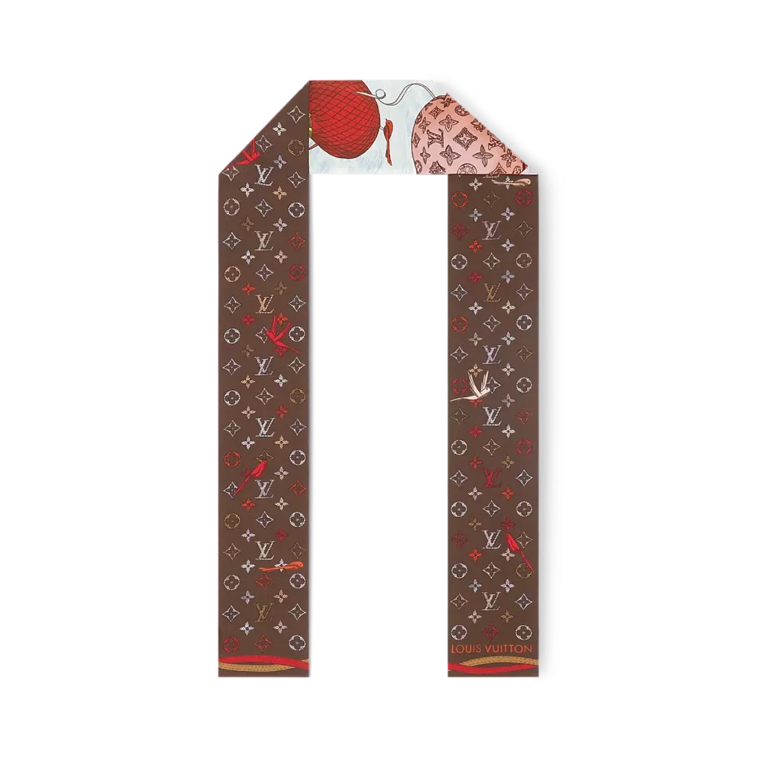 Louis Vuitton Шелковая лента Up And Away Coquelicot - фото 4