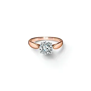 Tiffany & Co. Помолвочное кольцо Harmony Round Brilliant Engagement Ring in Rose Gold - фото 1