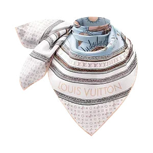 Louis Vuitton Платок-каре Eclipse 90 Bleu Clair - фото 3