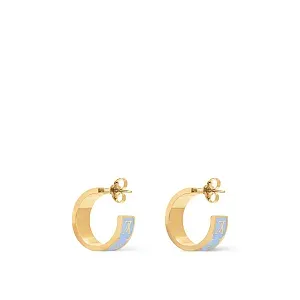Louis Vuitton Серьги Nanogram Enamel Light Blue - фото 3