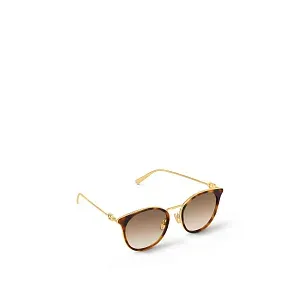 Louis Vuitton Солнцезащитные очки Link One Round Dark Tortoise - фото 3