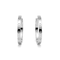 Cartier Серьги Love hoop earrings, large model White - фото 1