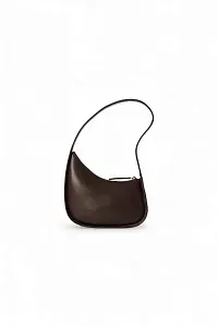 The Row Сумка Half Moon Brown Melange из кожи - фото 1