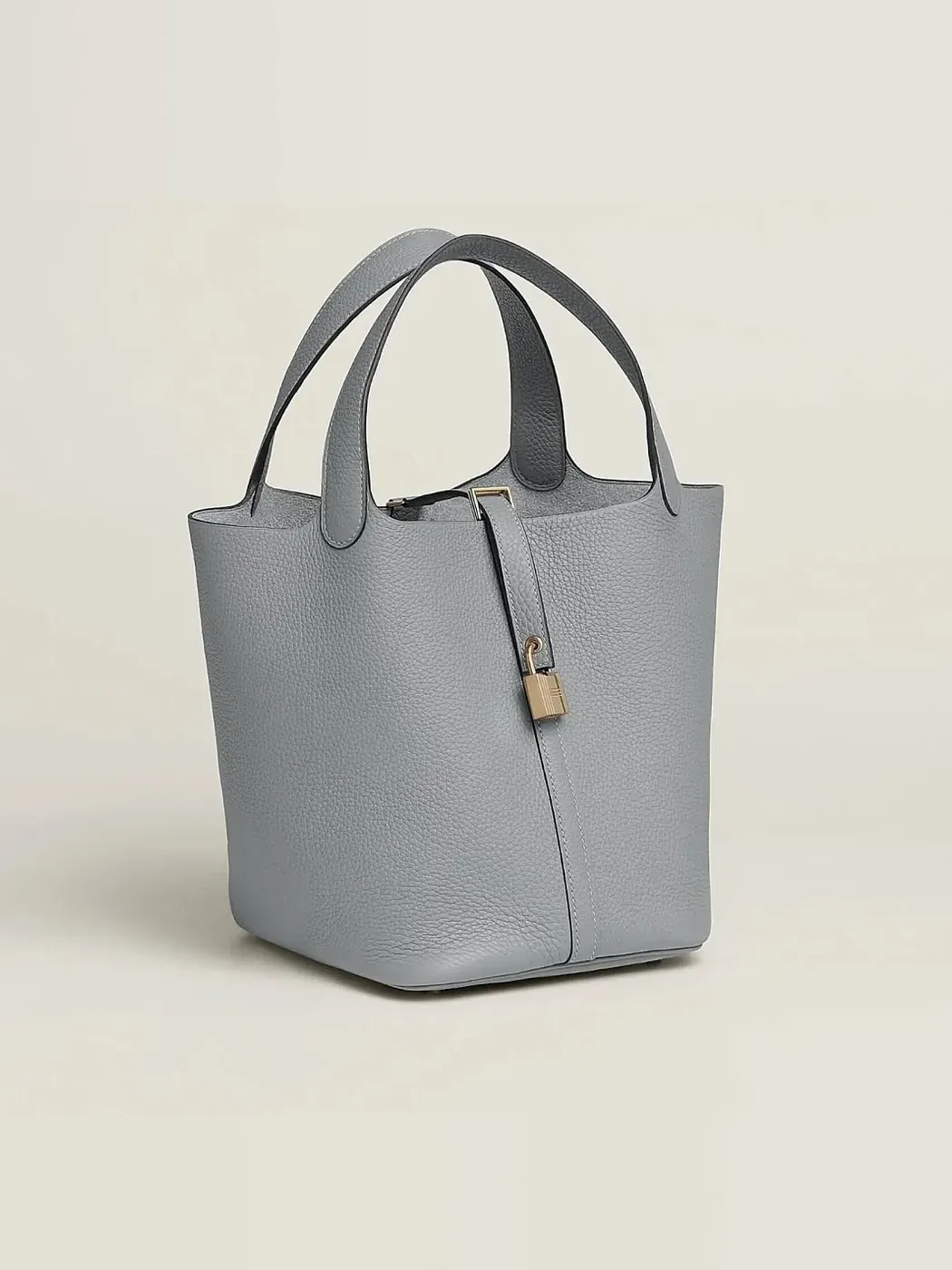 Hermès Сумка Picotin 22 Gris Pantin Clemence Gold Hardware - фото 2