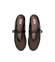 Alaïa Балетки с сеткой Black - фото 1