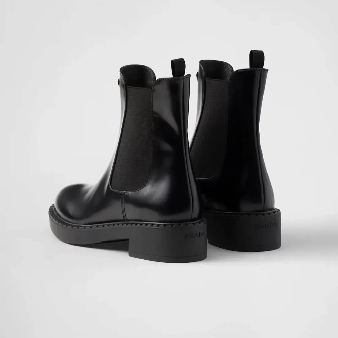 Prada Ботинки из матовой кожи - фото 5