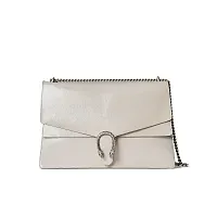 Gucci Cумка на плечо Dionysus Light Grey Patent - фото 1