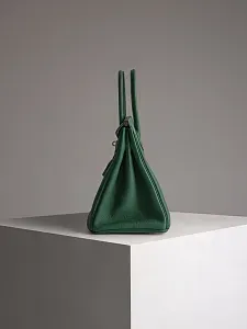 Hermès Сумка Birkin 30 Vert Moyen Togo Gold Hardware - фото 9