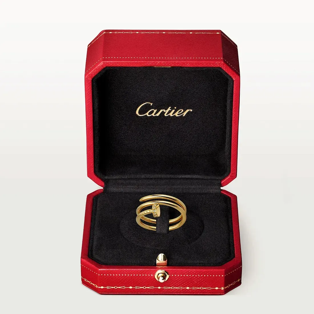 Cartier Двойное кольцо с бриллиантами Juste Un Clou Yellow Gold - фото 3