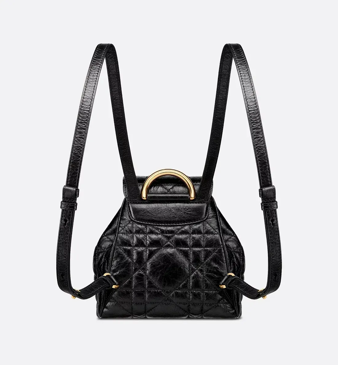 Dior Рюкзак Caro in cracked calfskin маленького формата - фото 3