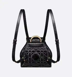 Dior Рюкзак Caro in cracked calfskin маленького формата - фото 3