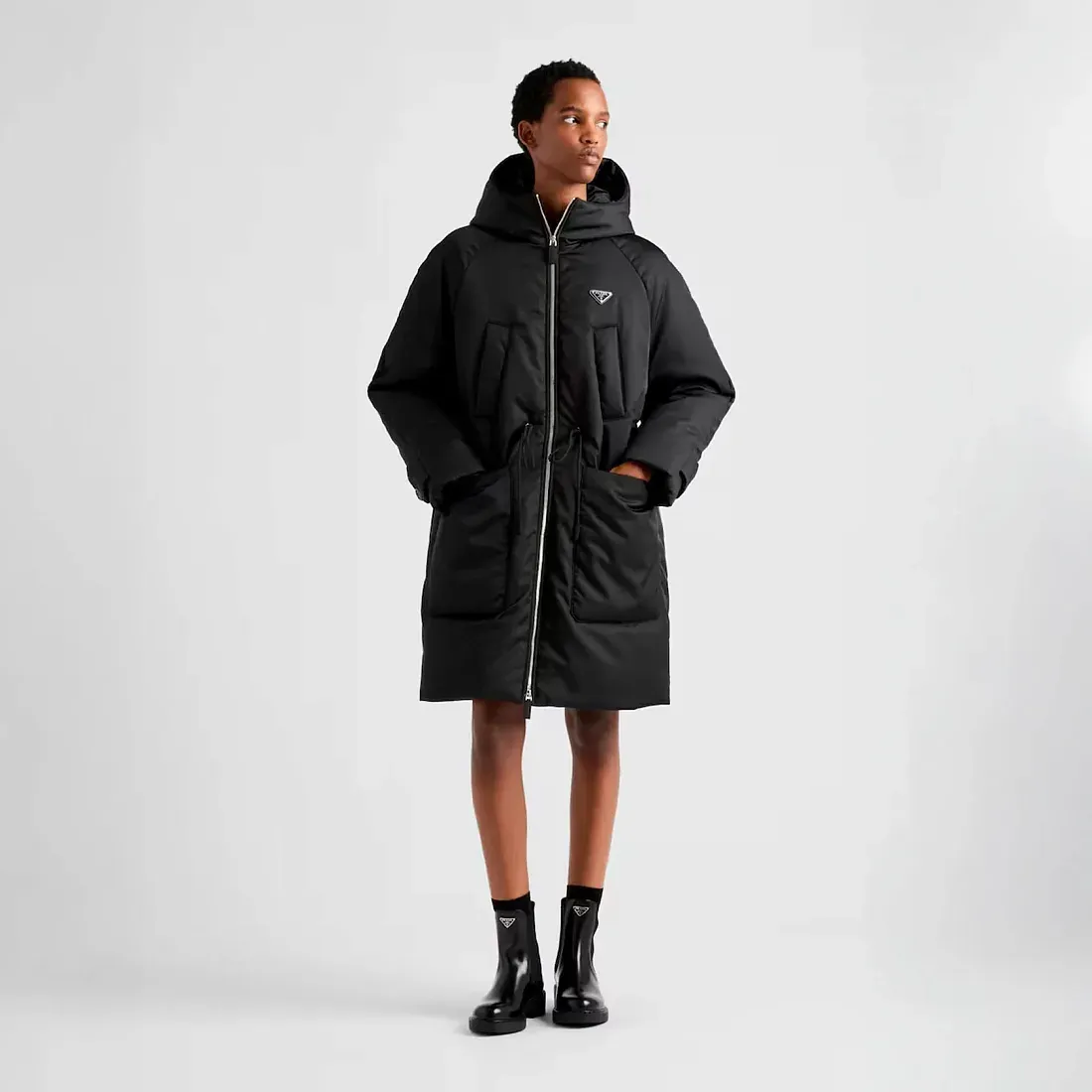 Prada Пуховое пальто из Re-Nylon - фото 2