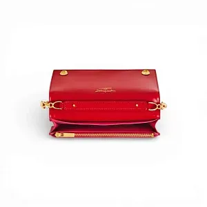 Schiaparelli Клатч Pochette Chaine Bouche Moulee Rouge - фото 3