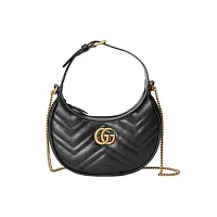Gucci Мини-сумка на плечо GG Marmont Black - фото 1