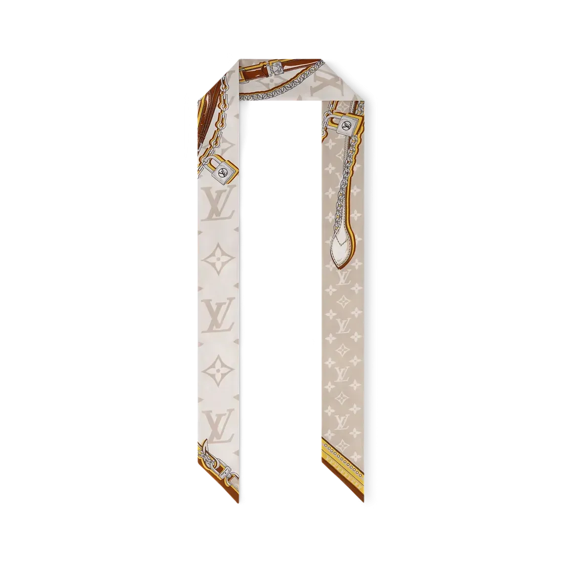 Louis Vuitton Шелковая лента Monogram Ultimate BB Beige Clair - фото 4