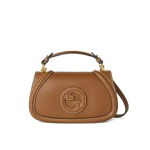 Gucci Маленькая сумка с верхней ручкой Blondie Brown - фото 1