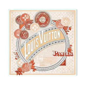 Louis Vuitton Платок-каре Malles Merveilleuses 90 Beige - фото 1