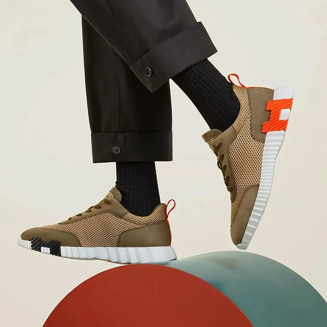 Hermès Кроссовки Bouncing Vert Toundra - фото 2