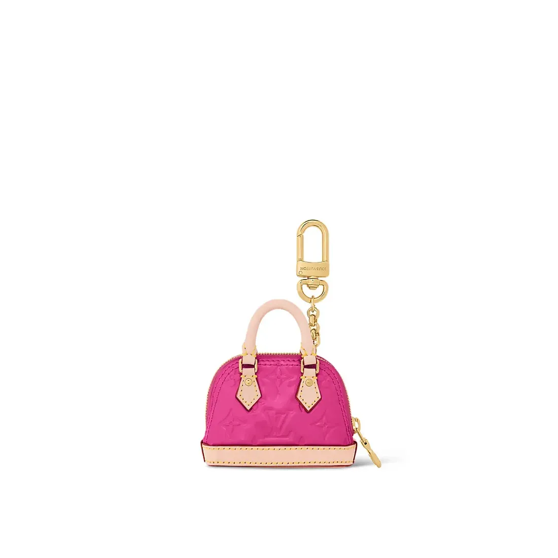 Louis Vuitton Аксессуар для сумки и брелок для ключей Micro Alma Vernis Rose - фото 3