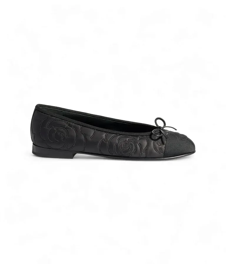 Тканевые балетки Chanel Black - фото 1