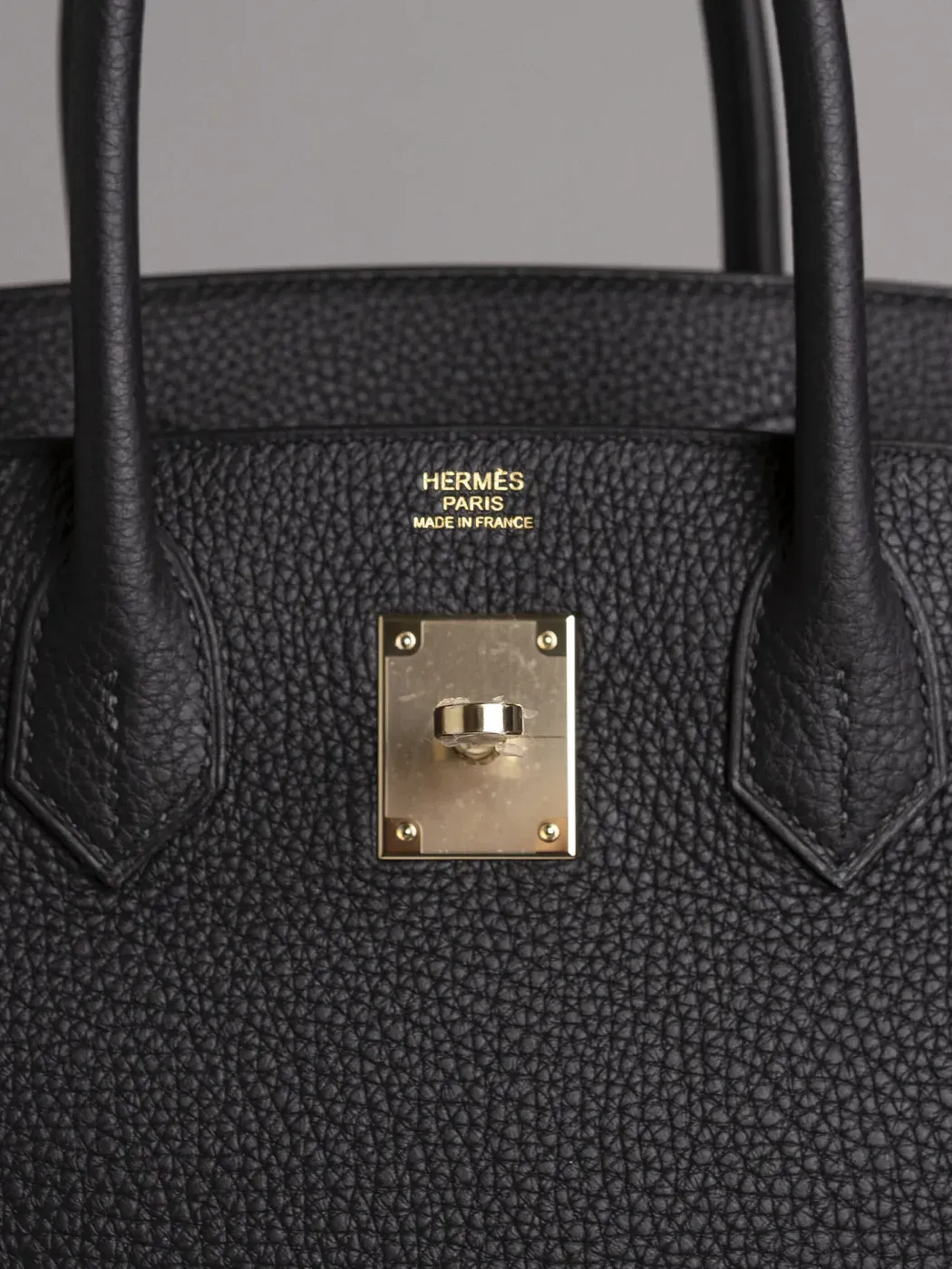 Hermès Сумка Birkin 30 Black Togo Permabrass Hardware - фото 3