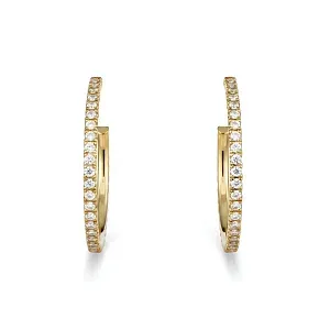 Cartier Серьги Etincelle de hoop earrings, medium model, paved - фото 1