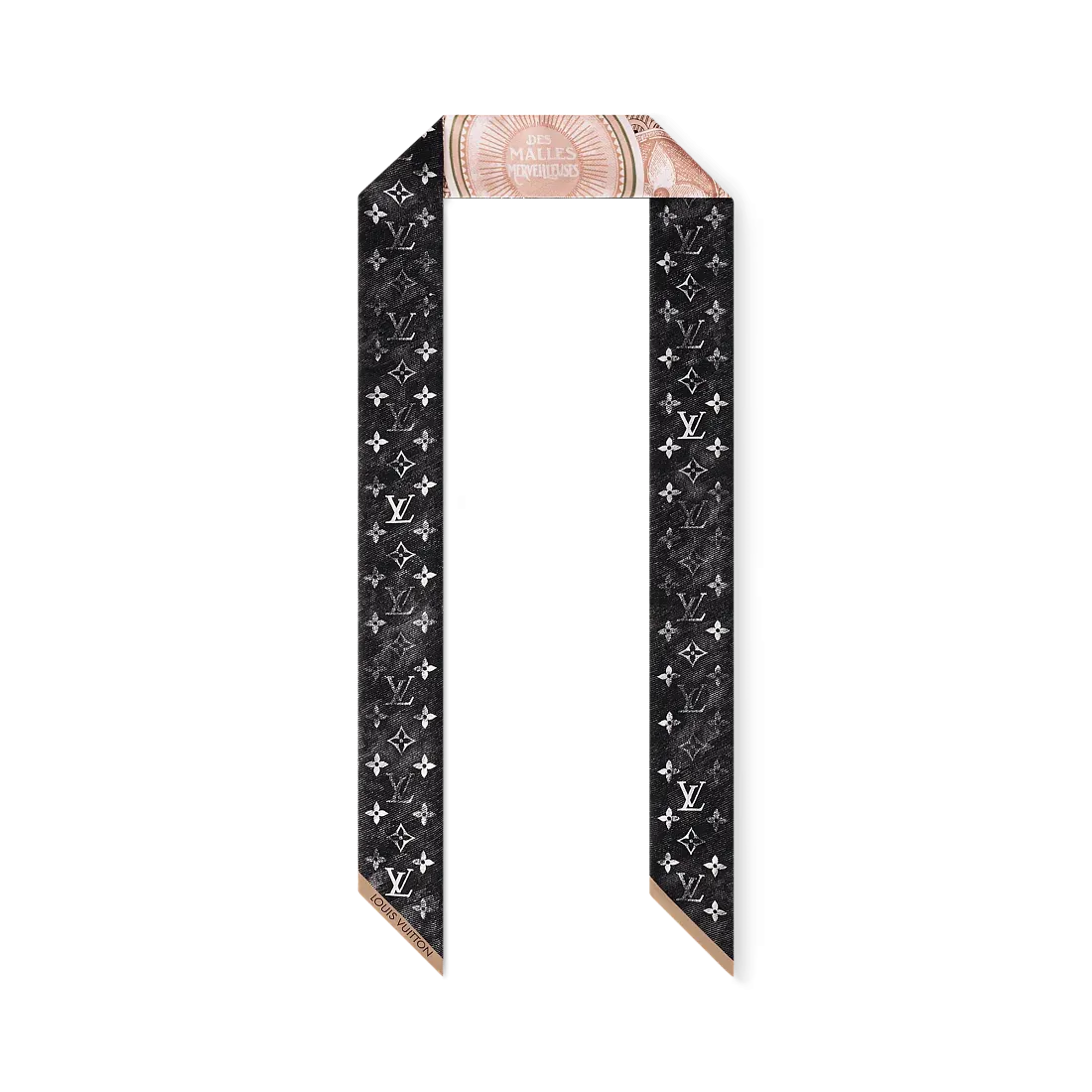 Louis Vuitton Шелковая лента Malles Merveilleuses BB Black - фото 3