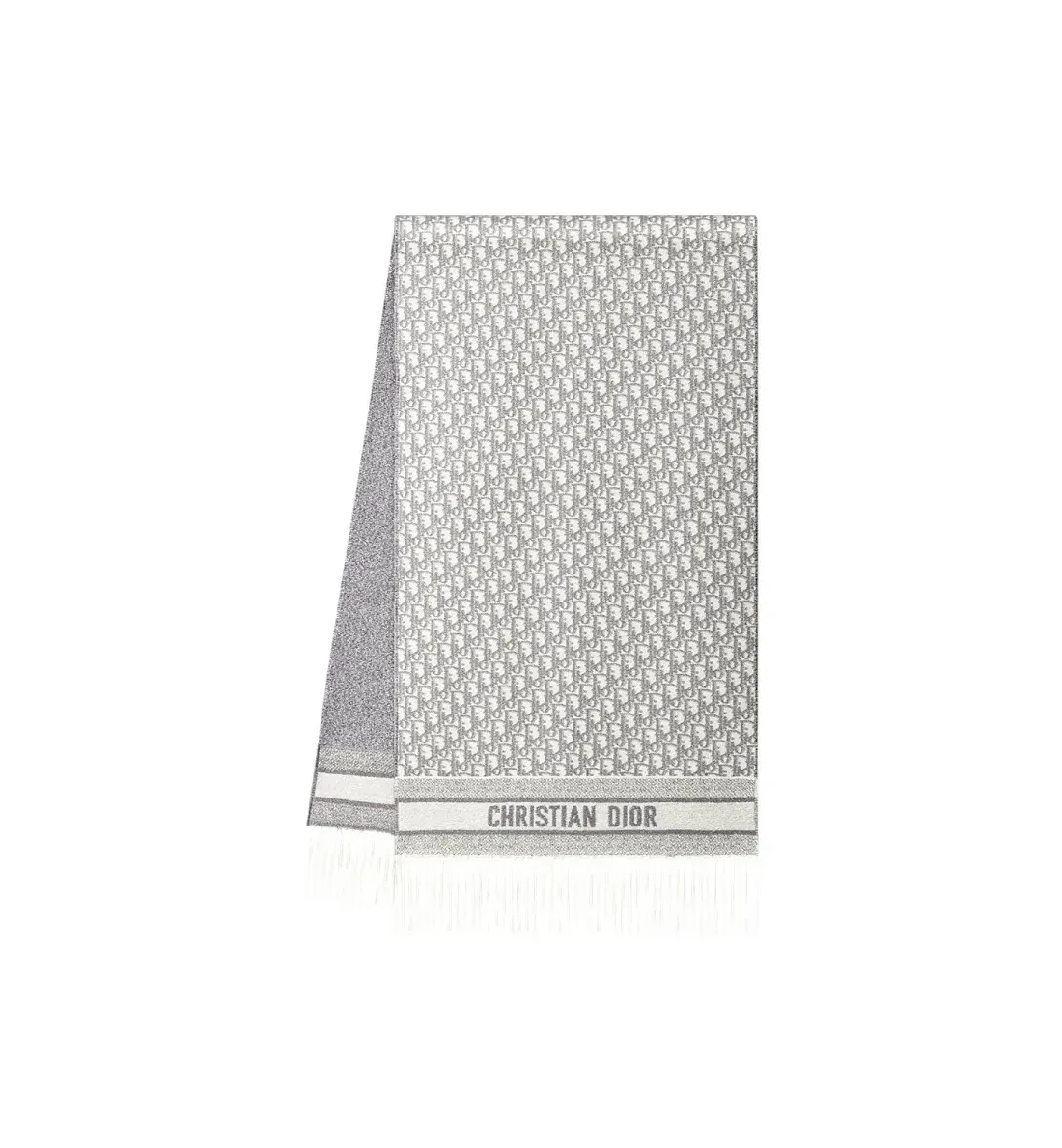 Dior Шарф Oblique Grey - фото 2