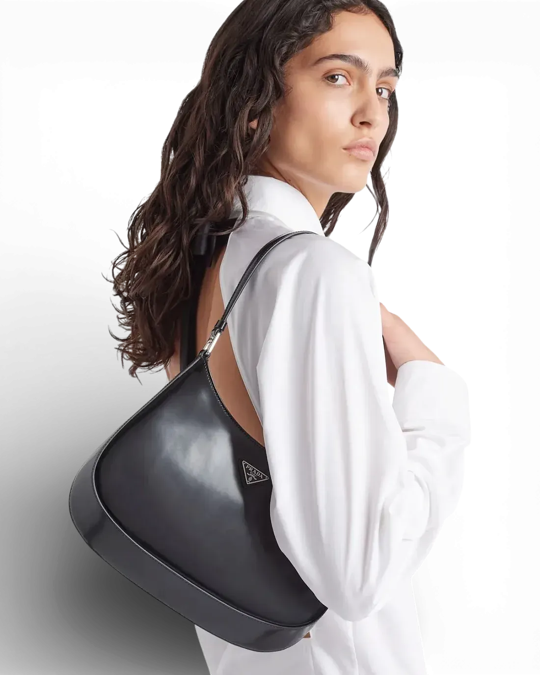 Prada Сумка Cleo brushed leather shoulder - фото 7