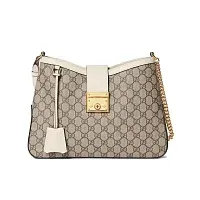 Gucci Сумка с замком GG White - фото 1