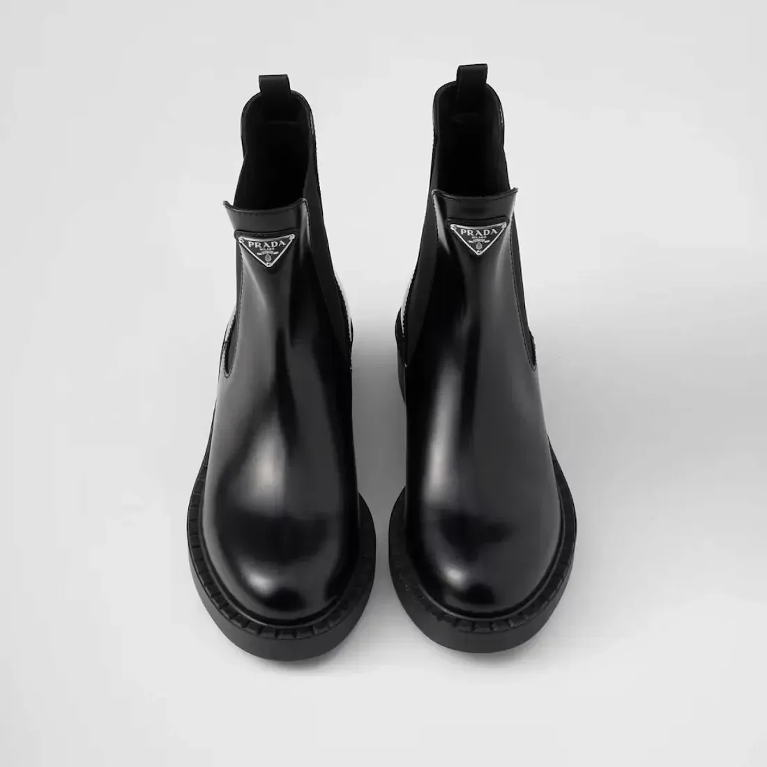 Prada Ботинки из матовой кожи - фото 6