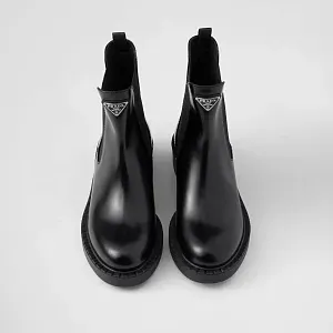 Prada Ботинки из матовой кожи - фото 6