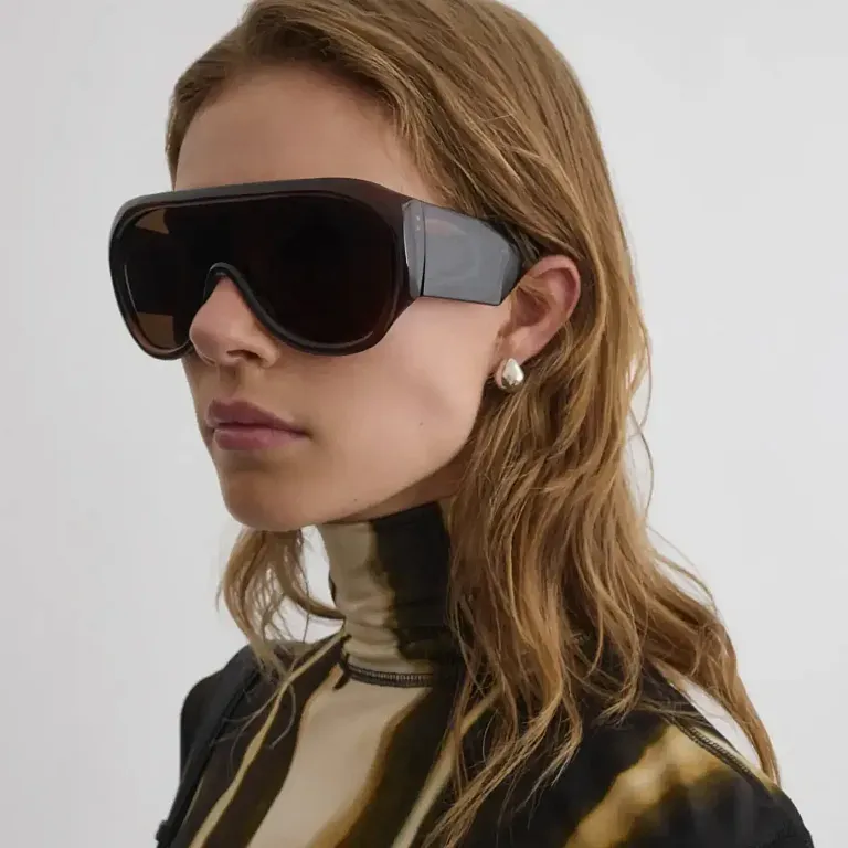 Большие очки с оправой Phoebe Philo Brown - фото 2