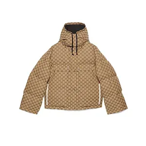 Gucci Стеганная куртка из хлопкового паулента GG - фото 1