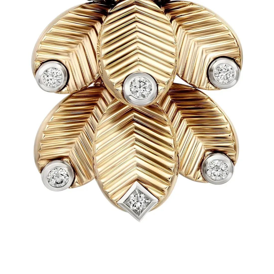 Cartier Серьги Grain de Cafe earrings, diamonds - фото 4