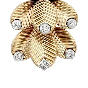 Cartier Серьги Grain de Cafe earrings, diamonds - фото 4