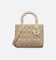 Dior Сумка Lady среднего формата Sand-Colored - фото 1