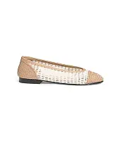 Chanel Балетки из рафии White/Beige - фото 1