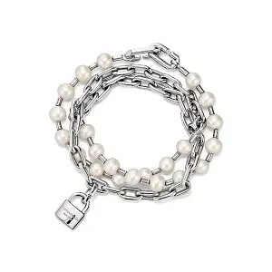 Tiffany & Co. Браслет HardWear Pearl Lock Medium Bracelet in Silver - фото 1