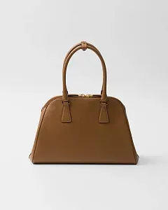 Prada Сумка из кожи Saffiano среднего размера Caramel - фото 3