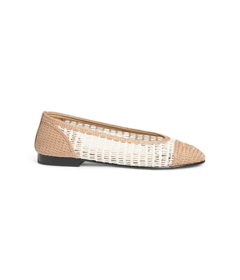 Балетки из рафии Chanel White/Beige - фото 1