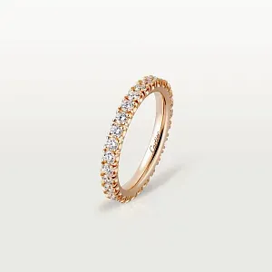 Cartier Обручальное кольцо с бриллиантовым паве Etincelle de 2,6 мм Rose Gold - фото 1