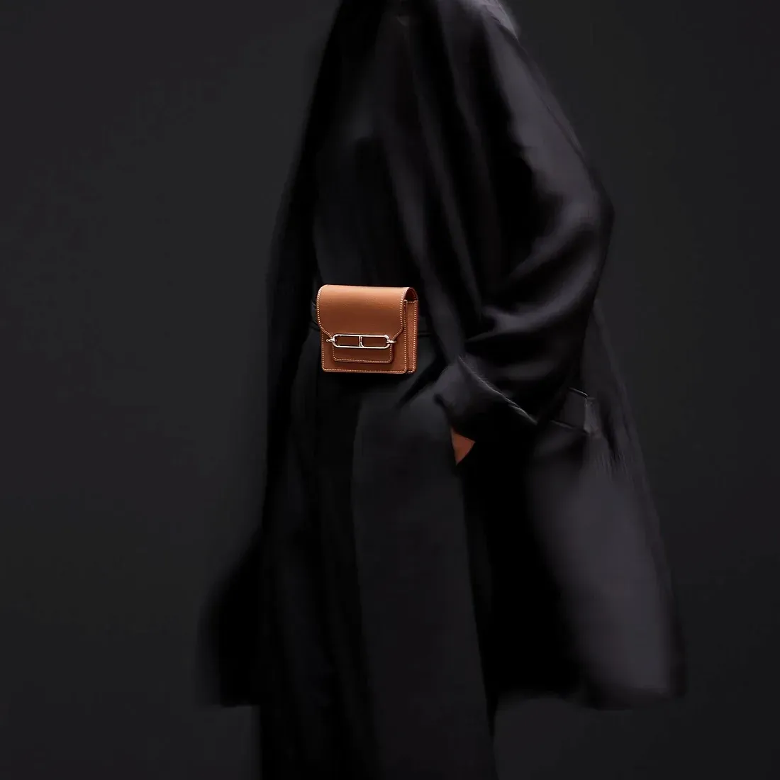Hermès Кошелек Roulis mini Black - фото 2