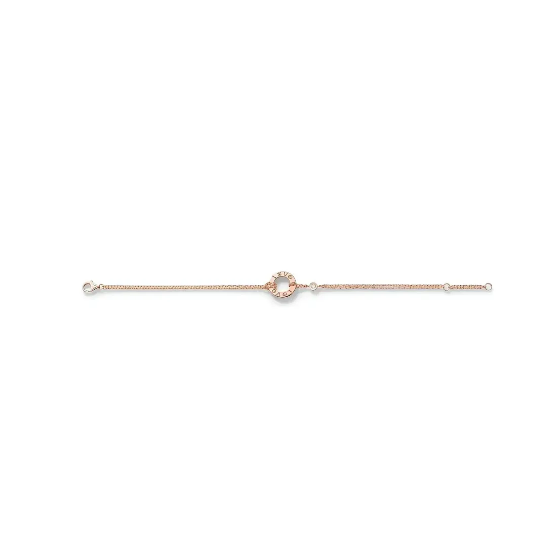 Cartier Браслет Love on a chain, 2 pink sapphires Men - фото 4