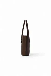 The Row Сумка Alger Tote Deep Brown из кожи Deep Brown / Dark Brown - фото 4