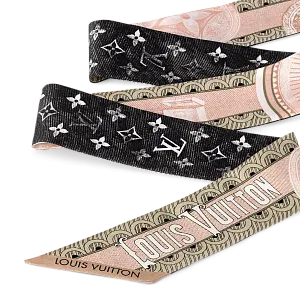 Louis Vuitton Шелковая лента Malles Merveilleuses BB Black - фото 2
