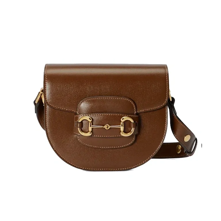 Мини-сумка Horsebit 1955 Gucci Brown - фото 1