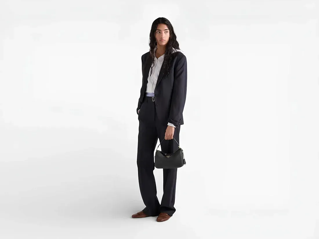 Prada Мини-сумка Clay Gray - фото 4