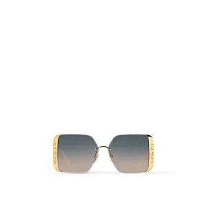 Louis Vuitton Солнцезащитные очки Moon Metal Square Gold - фото 1